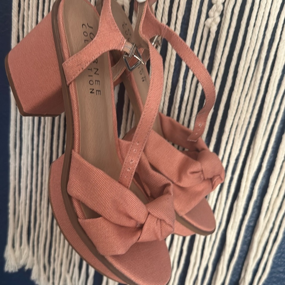 Pink Chunky Heels